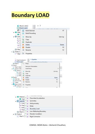 COMSOL Multiphysics Tutorials - Akshansh | PDF