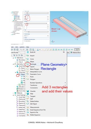 COMSOL Multiphysics Tutorials - Akshansh | PDF