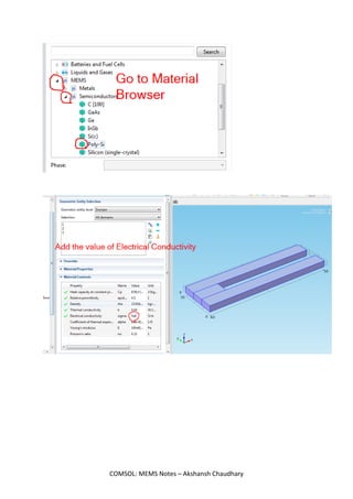 COMSOL Multiphysics Tutorials - Akshansh | PDF