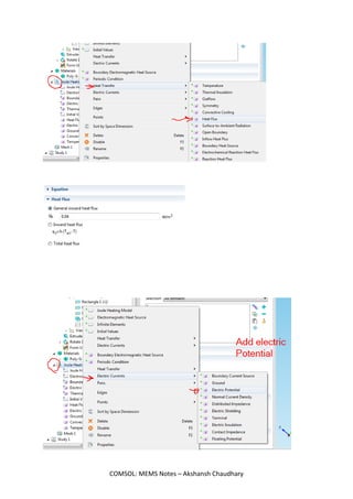 COMSOL Multiphysics Tutorials - Akshansh | PDF