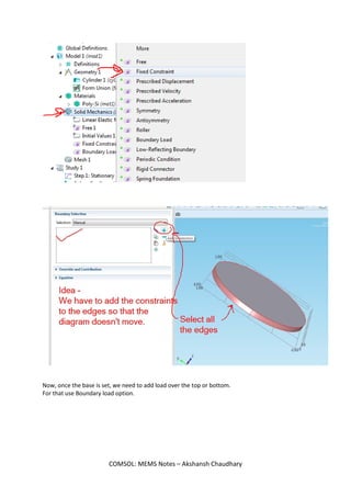 COMSOL Multiphysics Tutorials - Akshansh | PDF