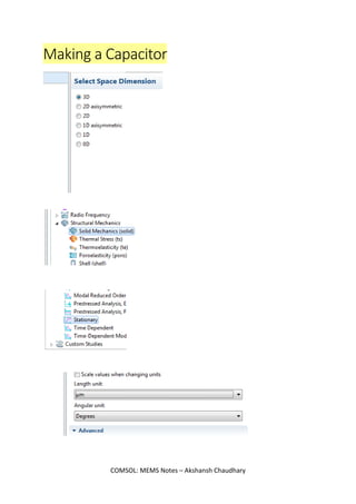 COMSOL Multiphysics Tutorials - Akshansh | PDF