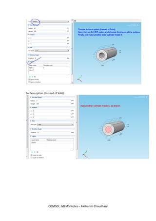 COMSOL Multiphysics Tutorials - Akshansh | PDF