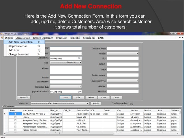 Cable tv management software