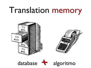 Translation memory




  database   algoritmo
 