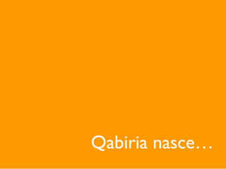 Qabiria nasce…
 