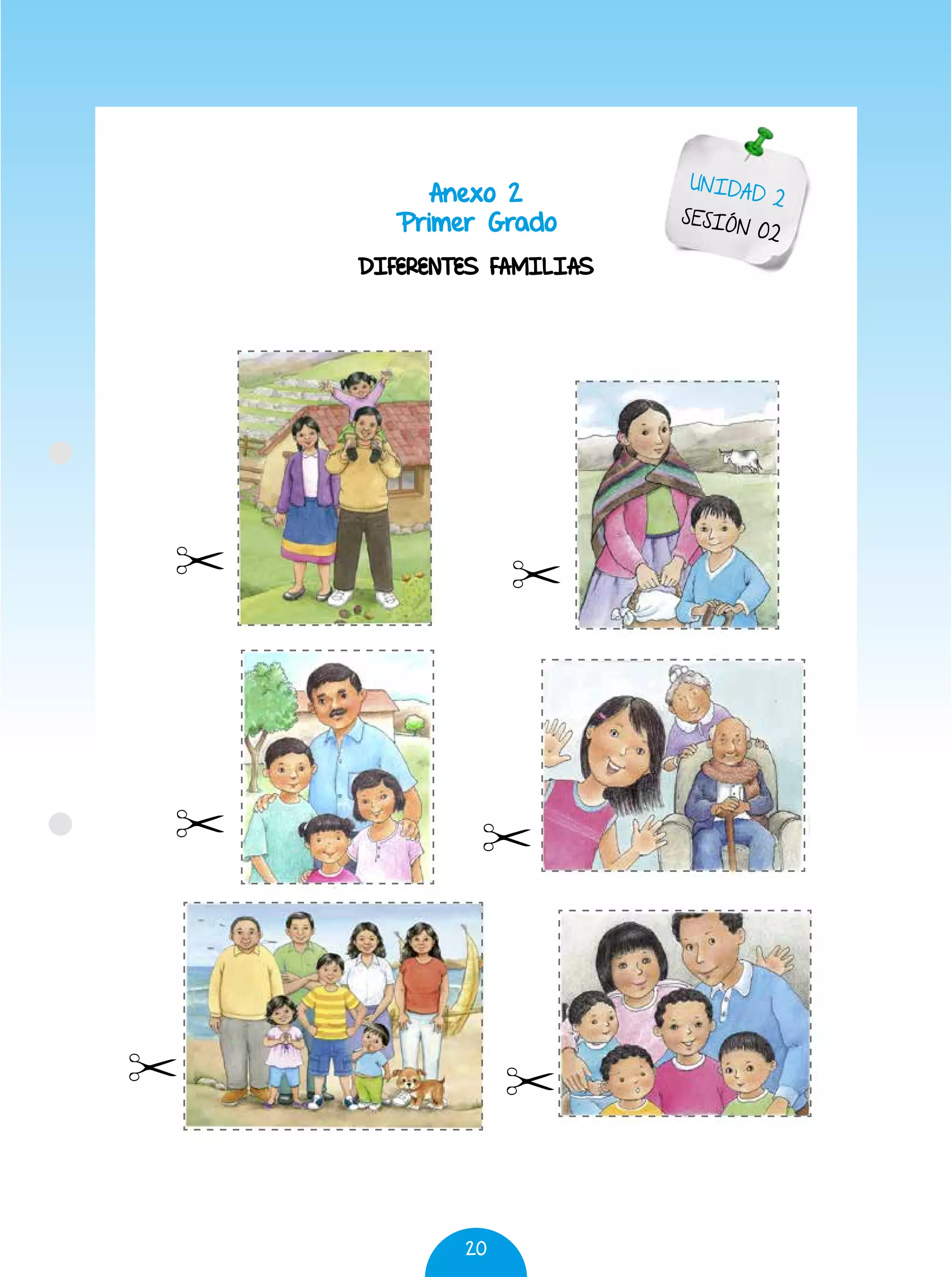 20
Anexo 2
Primer Grado
Diferentes familias
UNIDAD 2
SESIÓN 02
 