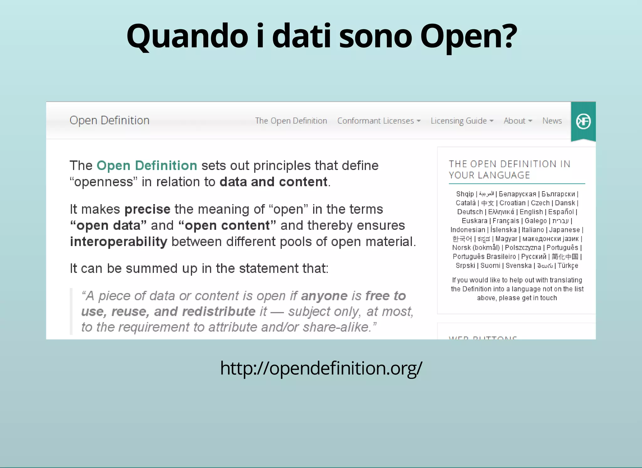 http://opendefinition.org/ 
 