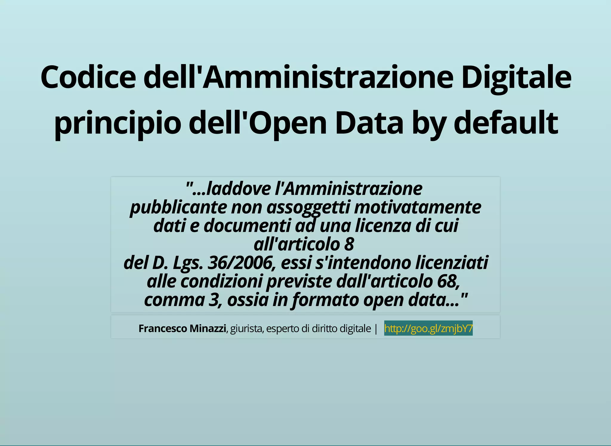 , giurista, esperto di diritto digitale | http://goo.gl/zmjbY7 
 