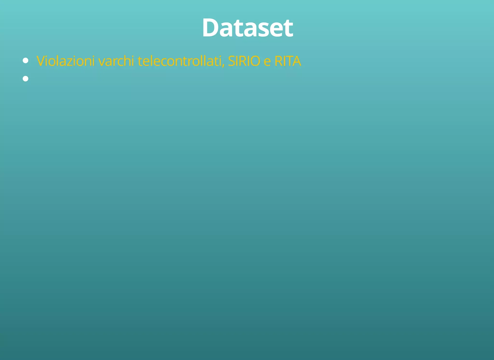 Violazioni varchi telecontrollati, SIRIO e RITA 
 