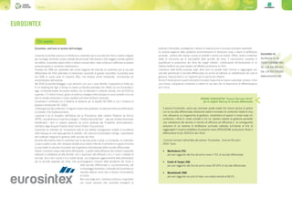 36 37
Eurosintex srl
Via Brescia 1a 1b
24040 CISERANO (BG)
Tel. +39 035 4821931
Fax +39 035 4191002
www.eurosintex.com
EUROSINTEX
PREMIO EUROSINTEX “Comuni Ricicloni 2016”
per le migliori Start-up di raccolta differenziata
Il premio Eurosintex, nasce per premiare quelle realtà che hanno deciso di partire
con la raccolta differenziata utilizzando sistemi innovativi di contenitori dotati di chip
che, attraverso un programma di gestione, consentono di sapere in modo reale chi
conferisce i rifiuti in modo corretto e chi no. Questo metodo di gestione permette
una valutazione del servizio in termini di efficacia ed efficienza e la conseguente
adozione di un sistema di tariffazione puntuale calibrata sull’utente al fine di
raggiungere il duplice obbiettivo di produrre meno (RIDUZIONE produzione rifiuti) e
differenziare di più (RICICLO dei rifiuti)
I Comuni vincitori nell’ambito del premio “Eurosintex - Comuni Ricicloni
2016 “sono:
•	 Manfredonia (FG)
per aver raggiunto alla fine del primo mese il 72% di raccolta differenziata
•	 Castel di Sangro (AQ)
per aver raggiunto alla fine del primo mese l’87.92% di raccolta differenziata
•	 Montelibretti (RM)
per aver raggiunto nei primi 6 mesi, una media mensile di 66.5%
Eurosintex, vent’anni al servizio dell’ecologia
L’azienda Eurosintex produce e distribuisce contenitori per la raccolta dei rifiuti e sistemi integrati
per l’ecologia, fornendo i propri prodotti alle principali città italiane e alle maggiori società operanti
nel settore. Eurosintex opera inoltre in diversi mercati esteri, dove continua a rafforzare la propria
presenza grazie a numerose collaborazioni.
Fondata nel 1996 per rispondere alle nuove esigenze del mercato di contenitori per la raccolta
differenziata dei rifiuti alternativi ai tradizionali cassonetti di grande volumetria, Eurosintex apre
nel 2006 la nuova sede di Ciserano (BG), che diventa centro direzionale, commerciale ed
amministrativo dell’azienda.
Nel 2016 Eurosintex festeggia i suoi vent’anni con una n uova identità. L’operazione è molto più
di un restyling del logo: è tempo di creare un’identità aziendale che rifletta ciò che Eurosintex è
oggi, un’azienda leader nel proprio settore, con un fatturato in costante crescita, che nel 2015 ha
superato i 17 milioni di euro, grazie al continuo impegno nello sviluppo di nuovi prodotti e ad una
rete di vendita distribuita in modo capillare sull’intero territorio nazionale.
Eurosintex è certificata con il Sistema di Gestione per la Qualità ISO 9001 e con il Sistema di
Gestione Ambientale ISO 14001.
L’intera gamma dei contenitori, in seguito a severi test qualitativi, ha ottenuto inoltre la certificazione
di prodotto TÜV Süddeutschland.
L’azienda è tra le fondatrici dell’Istituto per la Promozione delle materie Plastiche da Riciclo
(IPPR), che attribuisce il marchio ecologico “ Plastica Seconda Vita ”, nato per rendere facilmente
identificabili i beni in materie plastiche da riciclo destinati alle Pubbliche Amministrazioni,
nell’ottica degli Acquisti Pubblici Verdi (Green Public Procurement).
Eurosintex ha orientato all’ innovazione tutte le sue attività conseguendo risultati di eccellenza
nello sviluppo di una vasta gamma di prodotti, che uniscono funzionalità e design, rispondendo
alle molteplici esigenze di gestione della raccolta dei rifiuti.
Accanto alle diverse linee di contenitori per la raccolta porta a porta, ai composter, ai contenitori
a due e quattro ruote, alle campane stradali ed ai sistemi interrati, Eurosintex è in grado di fornire
un pacchetto di soluzioni innovative per la gestione informatizzata della raccolta differenziata.
Diversi i momenti chiave nella storia dell’azienda , a partire dalla diffusione dei moderni cassonetti
realizzati in polietilene ad alta densità, che si associano alla diffusion e di u n nuov o metodo di
raccolta, sino a lla n ascita d ei p rodotti attuali, con progressivi aggiornamenti delle attrezzature
per la raccolta separata dei rifiuti, che accompagnano l’imporsi delle tematiche del riciclo e
della raccolta differenziata e, successivamente, del
compostaggio domestico, introdotto da Eurosintex sul
mercato italiano come vero e proprio microsistema
di riciclo.
Nel corso degli anni, l’azienda continua a rispondere
con nuove soluzioni alle necessità emergenti di
praticità e flessibilità, prediligendo l’utilizzo di materie prime e processi produttivi sostenibili.
La recente esigenza delle pubbliche amministrazioni di introdurre nuovi s istemi di tariffazione
puntuale , portano alla messa a punto di prodotti e servizi più evoluti: IDBox, ovvero contenitori
dotati di microchip per la tracciabilità della raccolta dei rifiuti. Il meccanismo consente di
quantificare la produzione dei rifiuti dei singoli cittadini, contribuendo all’introduzione di un
sistema tariffario più equo basato sull’effettiva produzione di rifiuti.
L’adozione della tariffa puntuale negli ultimi anni ha portato molti Comuni a raggiungere non
solo alte percentuali di raccolta differenziata ma anche ad ottenere un abbattimento dei costi di
gestione, traducendosi in un risparmio per le tasche dei cittadini.
Anche l’introduzione di questi strumenti innovativi rispecchia la mission aziendale: rendere i rifiuti
una risorsa, sviluppando contenitori e sistemi di raccolta che ne favoriscano la differenziazione
ed il riciclo.
Chi siamo
Partner Partner
 