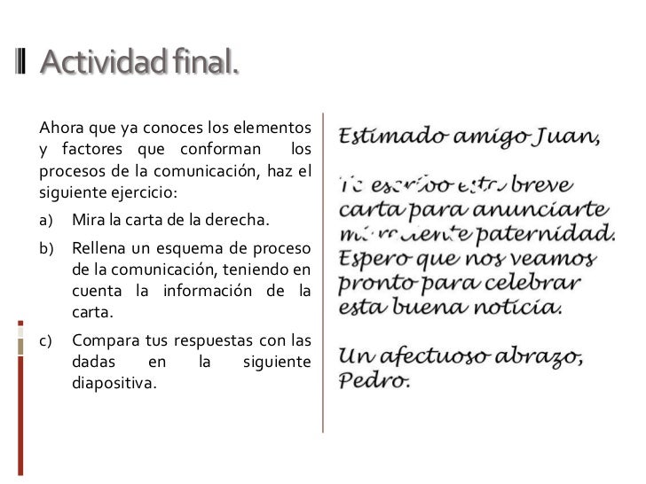 Elementos de la comunicación. Elementos de la comunicación.
