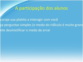 Não use muitas cores ou fontes 