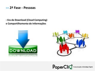 >> 2ª Fase - Pessoas


› Era do Download (Cloud Computing)
e Compartilhamento de Informações
 
