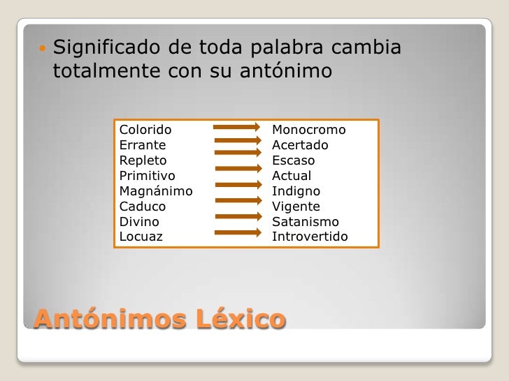 Antónimos