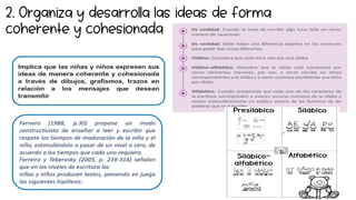 2. Organiza y desarrolla las ideas de forma
coherente y cohesionada
 