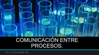 COMUNICACIÓN ENTRE
PROCESOS.
Ing. Luis Jara Obregón, Msc.
 
