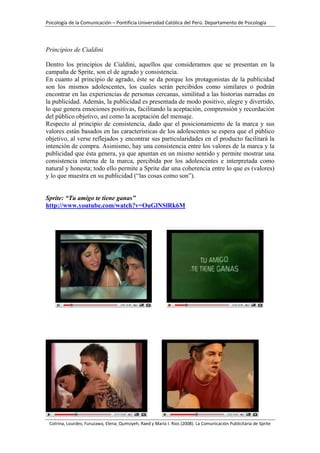 Comunicación Publicitaria: Sprite Las cosas como Son