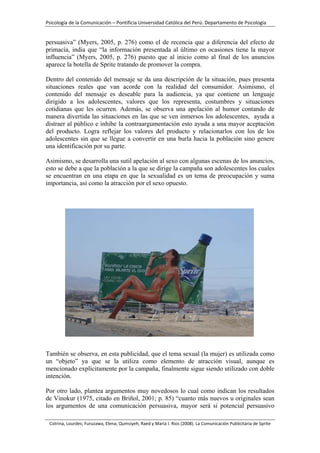 Comunicación Publicitaria: Sprite Las cosas como Son