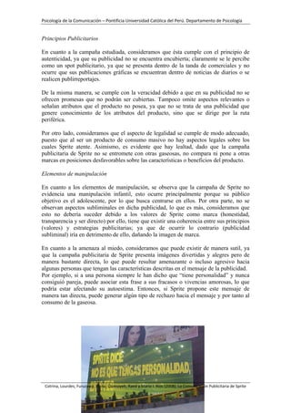 Comunicación Publicitaria: Sprite Las cosas como Son