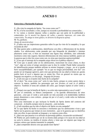 Comunicación Publicitaria: Sprite Las cosas como Son