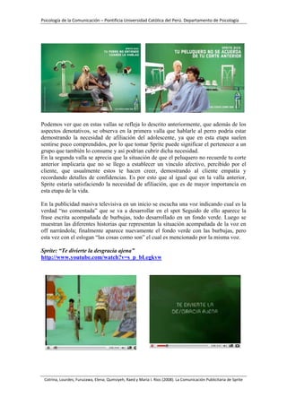 Comunicación Publicitaria: Sprite Las cosas como Son