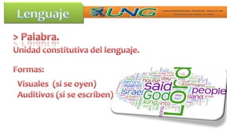 LenguajeSigno.   Determinada cosa que evoca al entendimiento de otra idea   > Tipos:   Visuales   Auditivos
