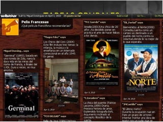 TAREAS GRUPALES Libro virtual. Tablón de noticias. Otros departamentos han planteado otras tareas grupales que pueden utilizarse en matemáticas. 