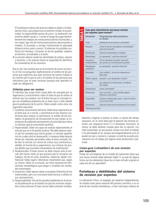 Comunicación científica (XII). Conocimientos básicos para elaborar un artículo científico (7)... J. González de Dios, et a...