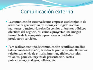 Comunicación Empresarial