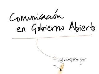 Comunicación en gobierno abierto