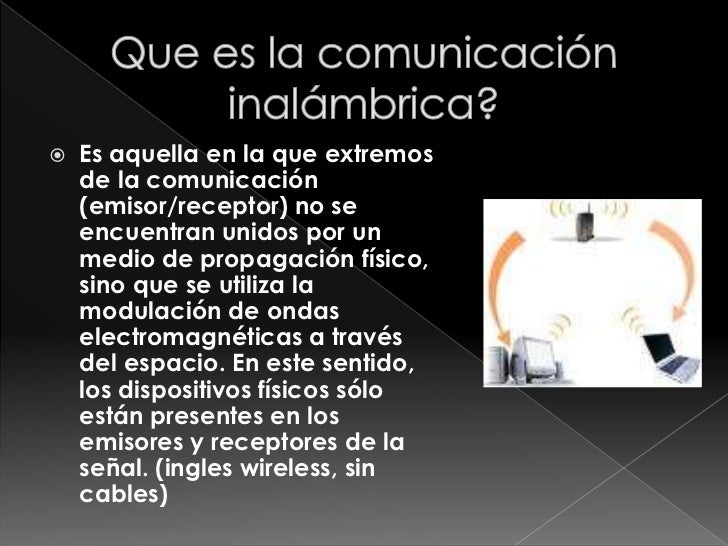 Comunicación inalámbrica