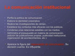 ComunicacióN Institucional