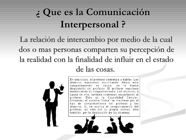 Comunicación Interpersonal