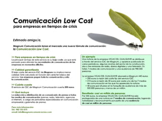 Comunicación  Low  Cost