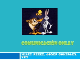 Comunicación onlay Wiley Pérez, Josep Gonzales, 704 