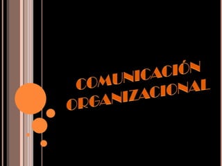 COMUNICACIÓN  ORGANIZACIONAL 