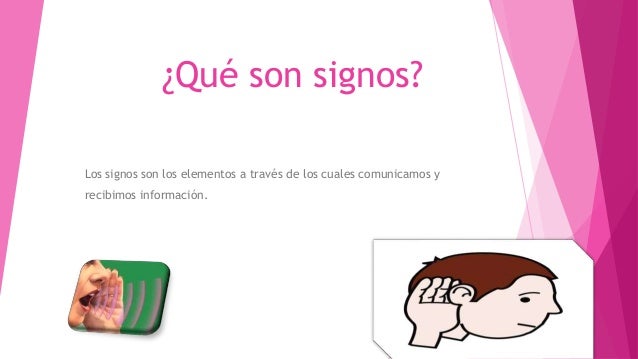 Comunicación por medio de signos