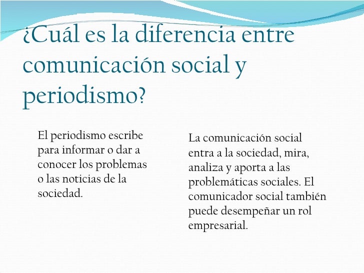 Comunicación social