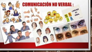 COMUNICACIÓN NO VERBAL :
 