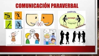 COMUNICACIÓN PARAVERBAL
 