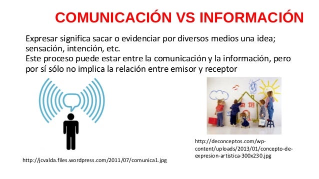 Comunicación vs información
