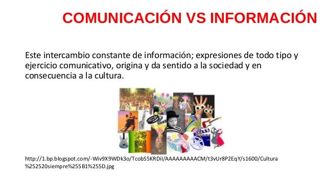 Comunicación vs información
