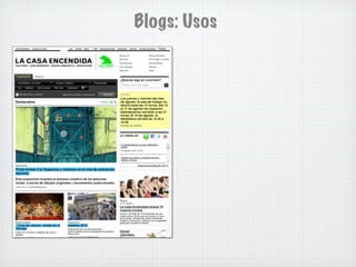 Blogs: Usos
 