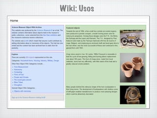 Wiki: Usos
 