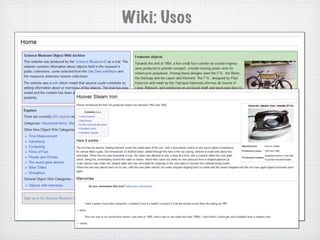 Wiki: Usos
 