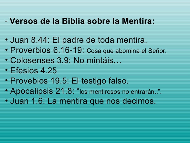 Resultado de imagen para mentira segun la biblia