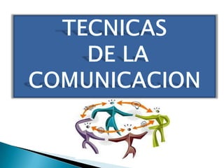 TECNICAS  DE LA COMUNICACION 