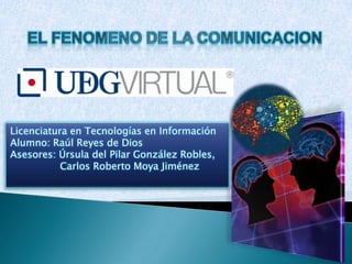 Licenciatura en Tecnologías en Información
Alumno: Raúl Reyes de Dios
Asesores: Úrsula del Pilar González Robles,
           Carlos Roberto Moya Jiménez
 