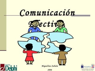 Comunicación
  Efectiva.



    Miguelina Zabala
         2006
 